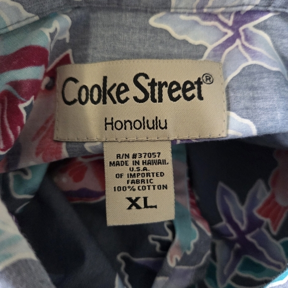 ⭐️Cooke Street Honolulu Fish Pattern Button-Up Shirt Size XL - Picture 5 of 5